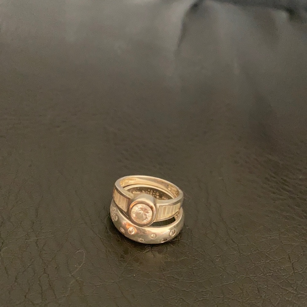 Two silver rings